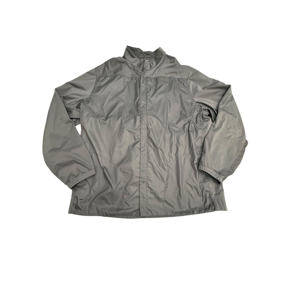 Nike Shield Men's Size XL Grey Full-Zip Golf Windbreaker Jacket Extra Large N2-1